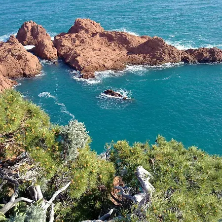 Grand Studio Plages A Pieds Vue Mer Parking Ferme Mandelieu
